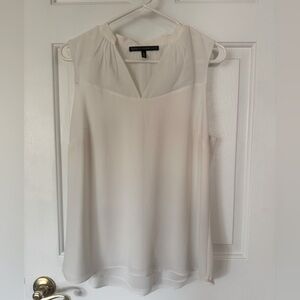 White House Black Market Fully-Lined Off-White  Top